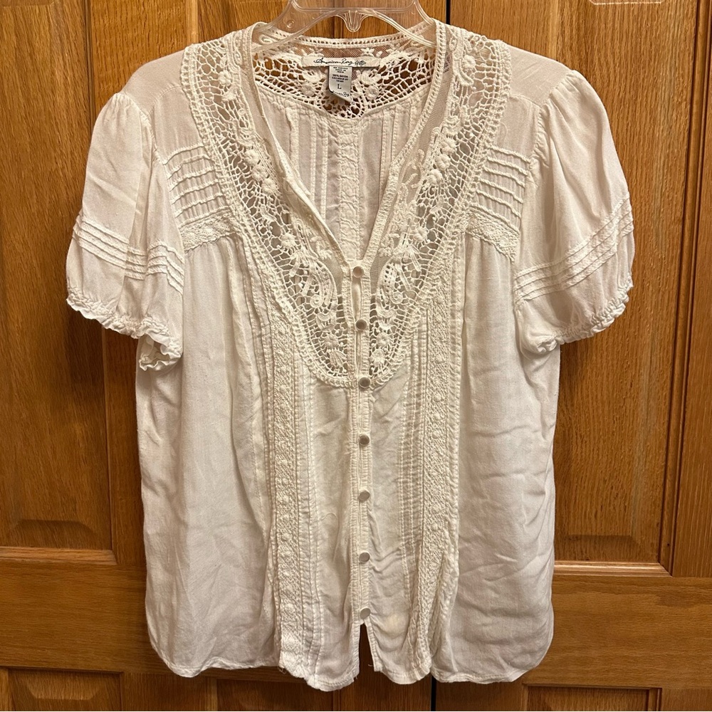 American Rag Lacy Rayon Blouse